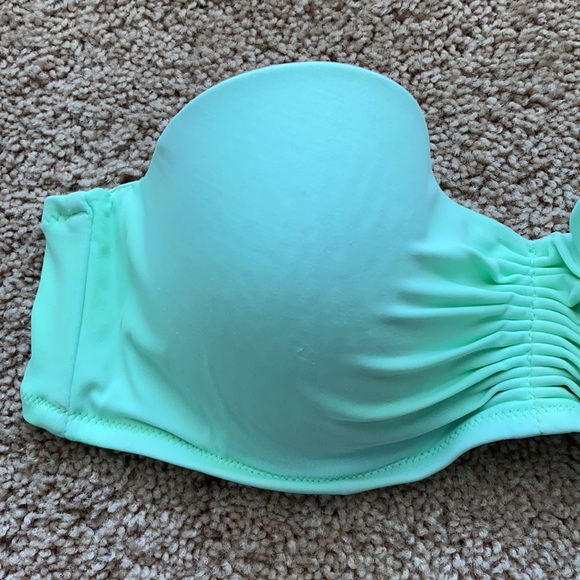 Victoria’s Secret Lime Green Bandeau Swim Top 36C - Picture 2 of 7